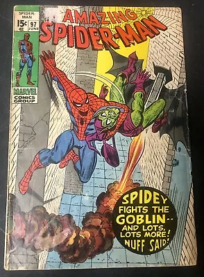 Buy Marvel- Amazing Spider-Man #97 (1971) Lee, Kane & J. Romita. No Code. Drug Issue • 36.03£