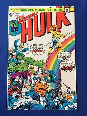 Buy Incredible Hulk #190 VFN+ (8.5) MARVEL ( Vol 1 1975) (2) (C) • 19£