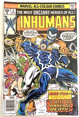 Buy Inhumans. # 9. 1st Series. Feb. 1977.  Jack Kirby Script/art.  Fn+ 6.5. • 5.99£