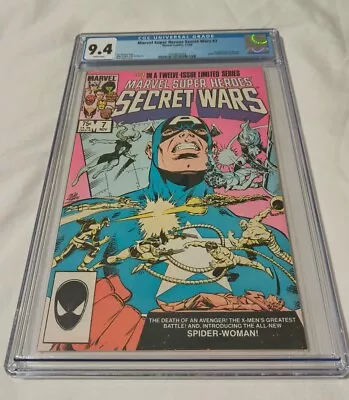 Buy Secret Wars 7 Cgc 9.4 Near Mint ~ Marvel Super-Heroes~ Key Issue- Spider Woman • 82£