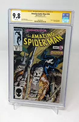 Buy Amazing Spider-Man #294 CGC 9.8 SS Bob McLeod Marvel Comics 1987 • 256.95£