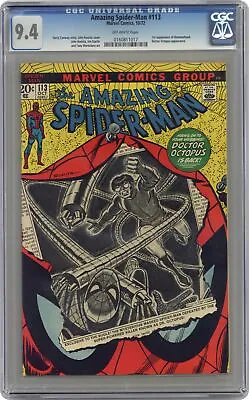 Buy Amazing Spider-Man #113 CGC 9.4 1972 0160811017 • 504.55£
