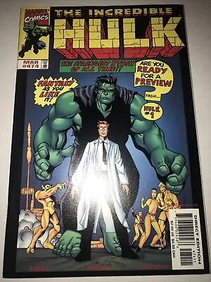 Buy Marvel Comics The Incredible Hulk #474, 1999, Original Cover Homage - VF • 12.79£