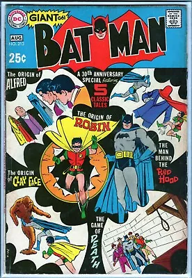 Buy Batman #213 - Dc 1969 - Fn (6.0) -bagged Boarded • 51.47£