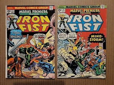 Buy Marvel Premiere #17,25 Lot Of 2 Qualified Iron Fist Marvel 1974 VG+ Avg • 8.03£