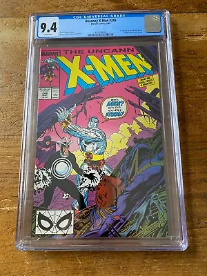 Buy Uncanny X-Men #248 Marvel 1989 1st Jim Lee Marvel Comics White Pages CGC 9.4 • 48.25£