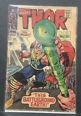 Buy Mighty Thor - #144 - Jack Kirby Art - Marvel - 1967 - VG • 10.28£