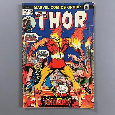 Buy Thor 225 1st Appearance Firelord (1974, Marvel Comics) • 30.04£