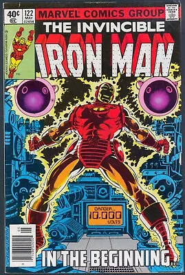 Buy Iron Man 122 VF 8.0 Tony Stark Origin Marvel 1979 • 15.85£