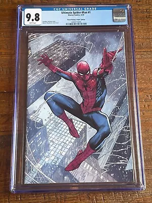 Buy Ultimate Spider-man #1 Cgc 9.8 Checchetto 1:25 3rd Print Ri Virgin Variant Rare • 156.11£