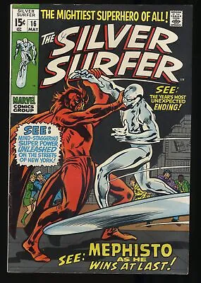 Buy Silver Surfer #16 FN+ 6.5 Vs Mephisto! Nick Fury! Buscema/Stone Cover! • 53.89£