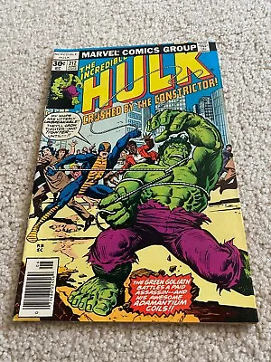 Buy Incredible Hulk  212  NM-  9.2  High Grade  1st Constrictor  Jim Wilson  1977 • 17.96£