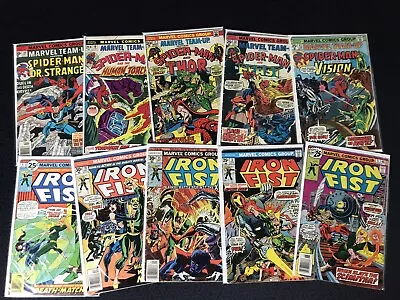 Buy Marvel Bronze Lot  Iron Fist #3,5,6,10,15  Spider-Man Team-Up 7,10,38,42,50 • 23.64£
