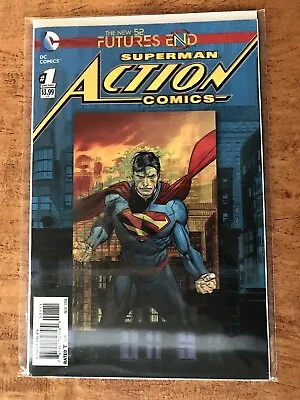 Buy Action Comics Superman: Future's End #1 3d Lenticular Motion Cover 1st Dc - Nm • 7.57£
