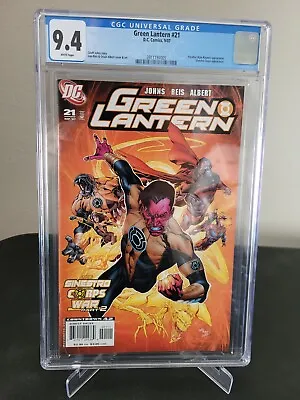 Buy Green Lantern #21 Cgc 9.4 Graded Dc Comics Sinestro Corps War! Yellow Lanterns!  • 28.95£