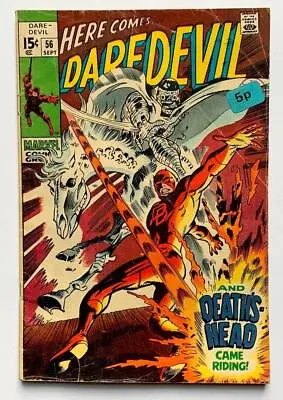 Buy Daredevil #56. 1st App Deaths Head (Marvel 1969) VG Condition Bronze Age • 35£