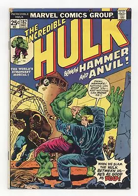 Buy Incredible Hulk #182 GD/VG 3.0 1974 • 65.95£