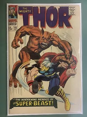 Buy The Mighty Thor 135 Silver Age Marvel Comic 1966 Origin Of High Evolutionary • 30£