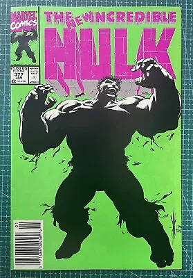 Buy INCREDIBLE HULK #377 (Newsstand Cover)  Marvel Comics 1991 Professor Hulk MCU • 40£