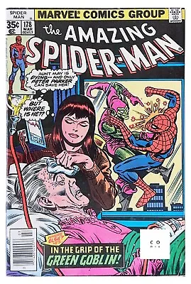 Buy Amazing Spider-Man #178 Marvel Comics 1978 Marvel Spiderman (cent, Newsstand) VG • 12.99£
