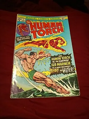 Buy Human Torch 7 Classic Vs Namor Cover Marvel Comics 1974 Bronze Age Key Issue • 12.41£