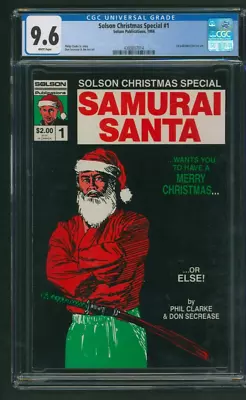 Buy Solson Christmas Special Samurai Santa #1 CGC 9.6 1st Jim Lee Art • 279.59£