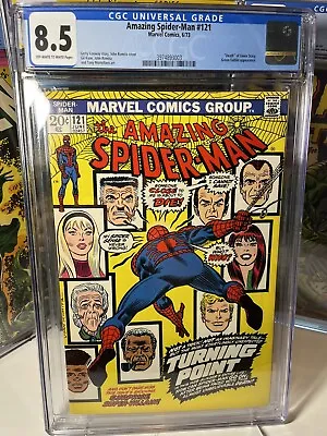 Buy Amazing Spider-Man #121 CGC 8.5 OW/W - Death Of Gwen Stacy • 642.79£