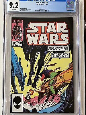 Buy Star Wars 101 (Marvel 11/85) CGC 9.2 WHITE PAGES (Direct) Sienkiewicz Cover • 71.15£