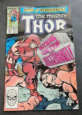 Buy The Mighty Thor - Vol 1 #411 - The Gentleman's Name Is Juggernaut! - Dec 1989 - • 2.09£