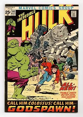 Buy Incredible Hulk #145 VG/FN 5.0 1971 • 15.99£