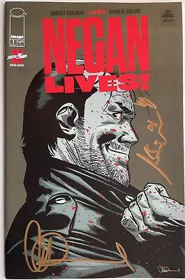 Buy Walking Dead Negan Lives #1 W/Negan Remarque & Signed Charlie Adlard • 19.95£