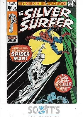 Buy Silver Surfer  #14  Vg/fn   Spider-man • 100£