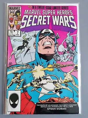 Buy Marvel Super Heroes Secret Wars #7 Jim Shooter 1984 1st Full APP OF SPIDER-WOMAN • 65£