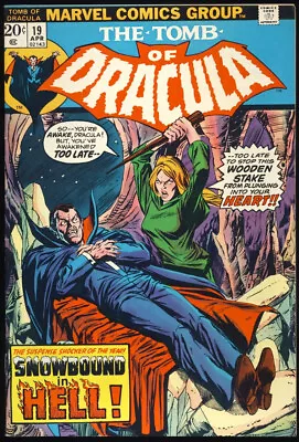Buy TOMB OF DRACULA #19 1974 NM- 9.2 BLADE IMMUNE To VAMPIRISM Marvel Comics HORROR • 79.05£