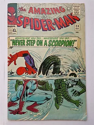 Buy Amazing Spider-man #29 Vg+ (4.5) October 1965 Scorpion Apps Marvel Comics ** • 169.99£