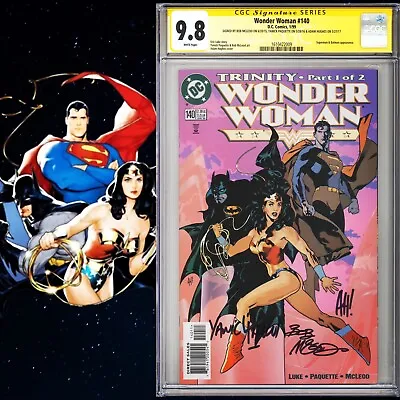 Buy CGC SS 9.8 Wonder Woman #140 Signed By Adam Hughes Yanick Paquette & Bob McLeod • 399.60£