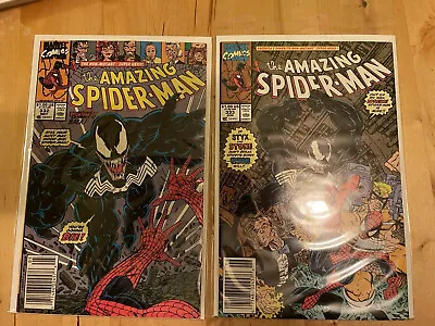 Buy Amazing Spider-Man # 332 ,333  Third Venom Saga High Grade 9.0-9.6 Newsstands • 33.50£