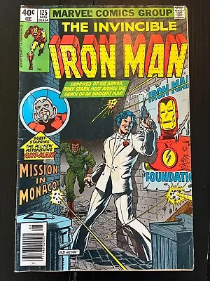 Buy Invincible Iron Man #125 1979 Newsstand Demon In A Bottle! Bronze Age VG/FN • 7.94£