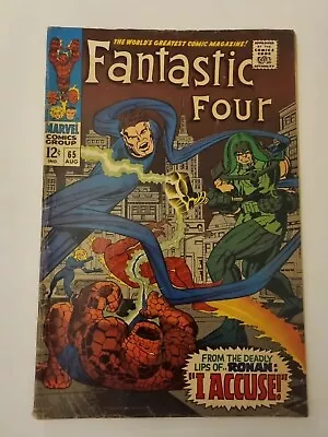 Buy Fantastic Four #65. 1967. Stan Lee / Jack Kirby First App Ronan The Accuser • 30£