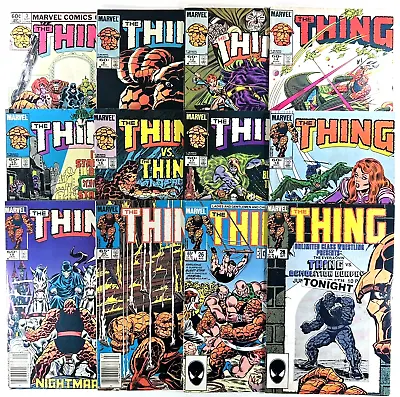 Buy The Thing Comic Book Lot, Marvel Comics 1983, Vintage Lot 12 Issues VG+ To VF+ • 42.74£