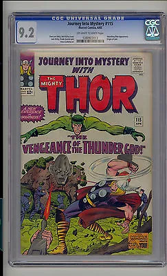 Buy Journey Into Mystery #115 CGC 9.2 NM- Thor Marvel 2nd Absorbing Man Loki Origin • 792.98£