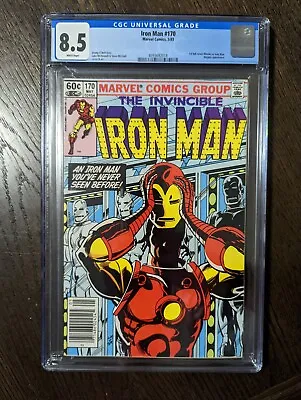 Buy Iron Man #170, CGC 8.5,, 1st James Rhodes As Iron Man,  Marvel 1983,  WP  • 57.10£