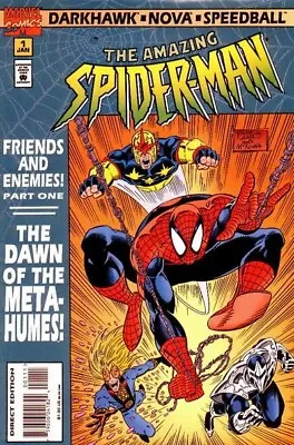 Buy Free P&P ;  Spider-Man; Friends And Enemies #1, 1995: Nova, Speedball, Darkhawk • 4.99£