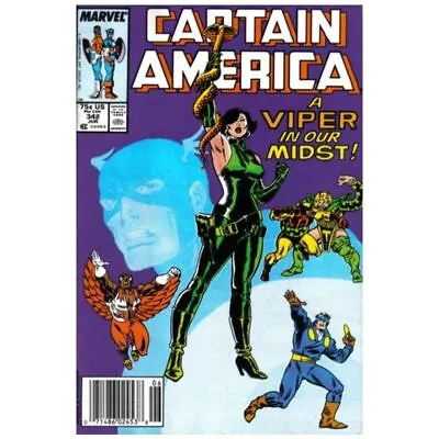 Buy Captain America (1968 Series) #342 Newsstand In F Minus Cond. Marvel Comics [c  • 3.56£