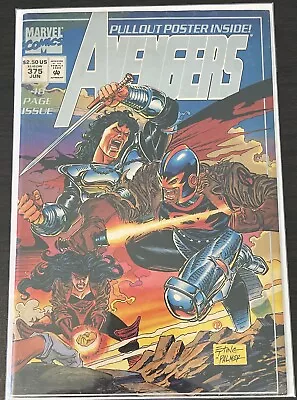Buy The Avengers # 375 (1994) Marvel Comics Metallic Cover Poster Insert Vol 1 • 1.20£