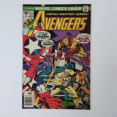 Buy AVENGERS 153 FN+ 1976 JACK KIRBY AL MILGROM Marvel Comics • 6.39£