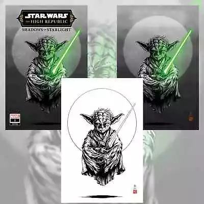 Buy Star Wars High Republic Shadows Of Starlight #1 Takashi Okazaki Nycc Yoda Set 1a • 63.72£