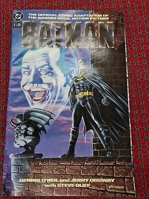 Buy Batman Official Comic Adaptation Of The Warner Bros Motion Picture 1989 VF/NM • 6£