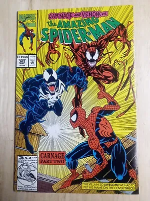Buy AMAZING SPIDER-MAN #362, Marvel 1992,2nd App. Carnage, Cletus Kasady No Grade • 28.12£