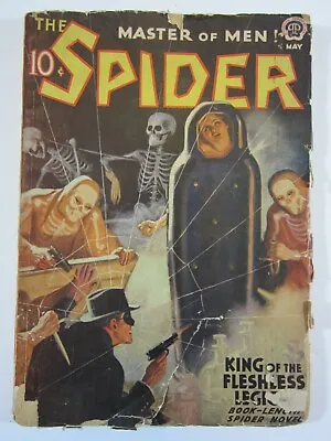 Buy The Spider Vol. 17 #4, May, 1939  GD/VG  Great Weird Menace Skeleton Cover! • 141.52£